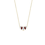 Load image into Gallery viewer, half-carat-graduating-marquise-diamond-necklace-with-ruby-in-FD-NK11130GRUDR-0.50CT-NL-YG
