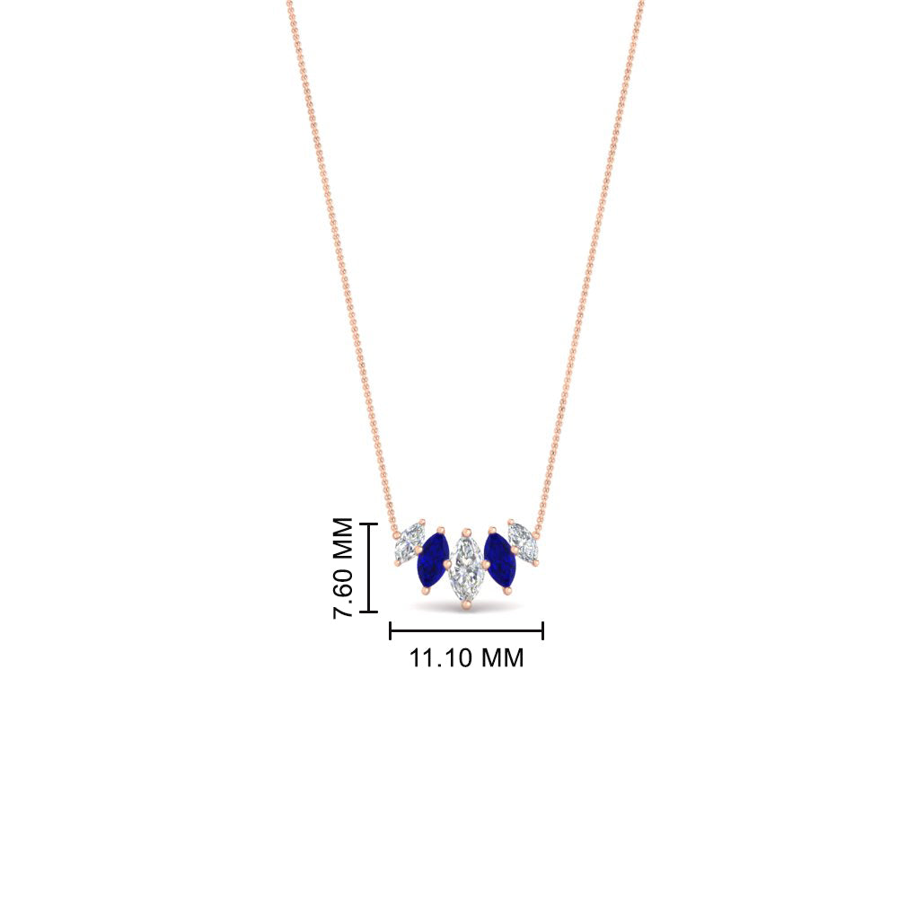 half-carat-graduating-marquise-diamond-necklace-with-sapphire-in-FD-NK11130GSABL-0.50CT-NL-RG