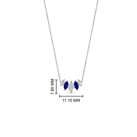 half-carat-graduating-marquise-diamond-necklace-with-sapphire-in-white-gold-FD-NK11130GSABLANGLE1-0.50CT-NL-WG-HW