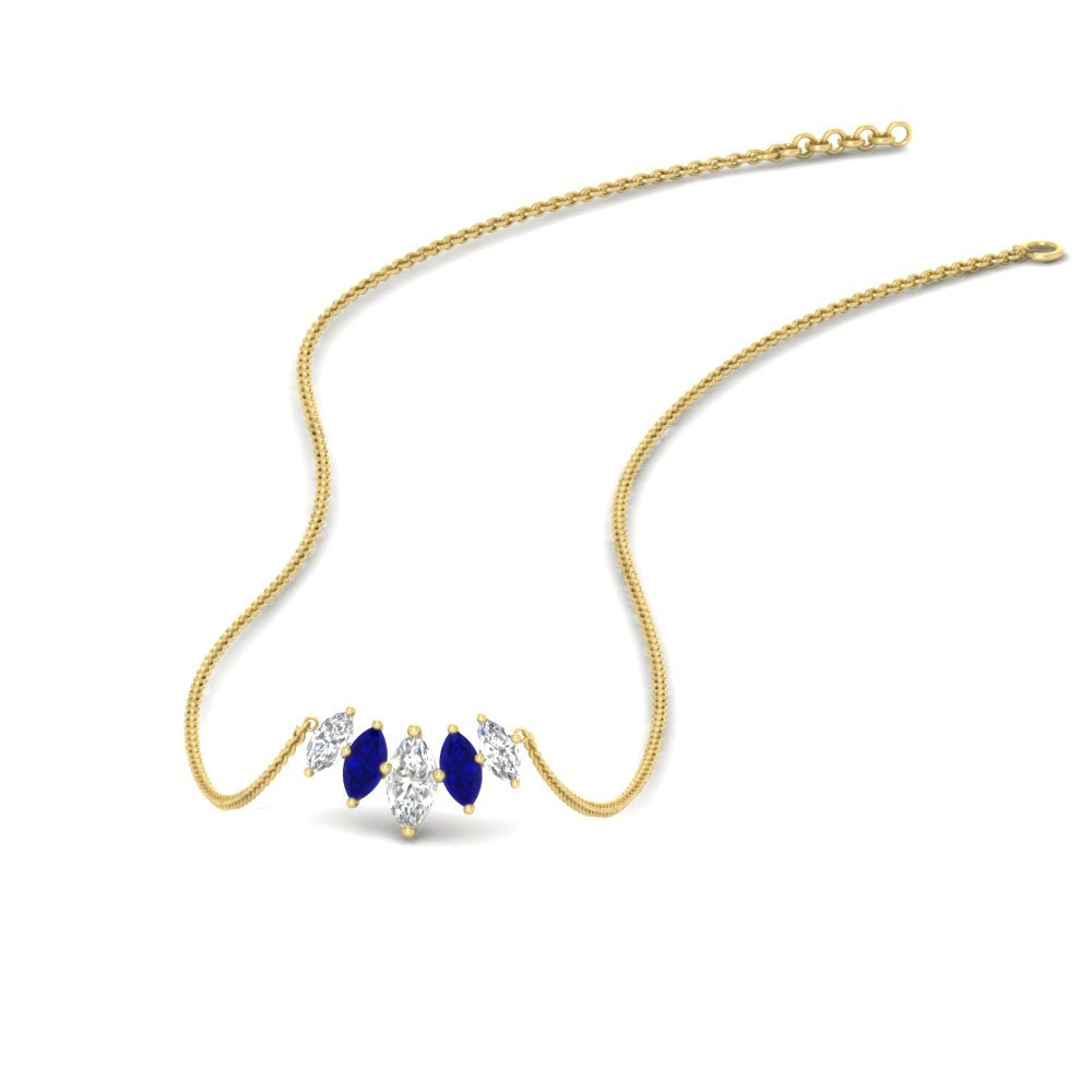 half-carat-graduating-marquise-diamond-necklace-with-sapphire-in-FD-NK11130GSABL-0.50CT-NL-YG