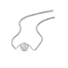 Load image into Gallery viewer, Classic+Round+Halo+Diamond+Pendant+In+Sterling+Silver-FDPD10984-0.50+CT-6