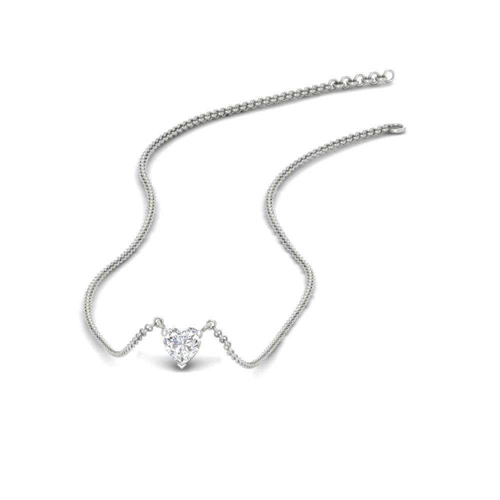 Classic Heart Solitaire Pendant