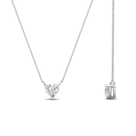 Classic Heart Solitaire Pendant