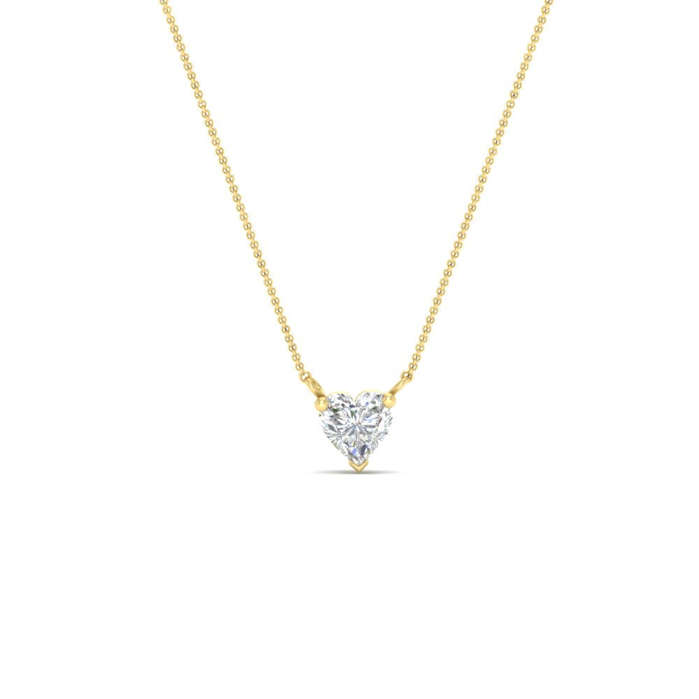 Classic Heart Solitaire Pendant
