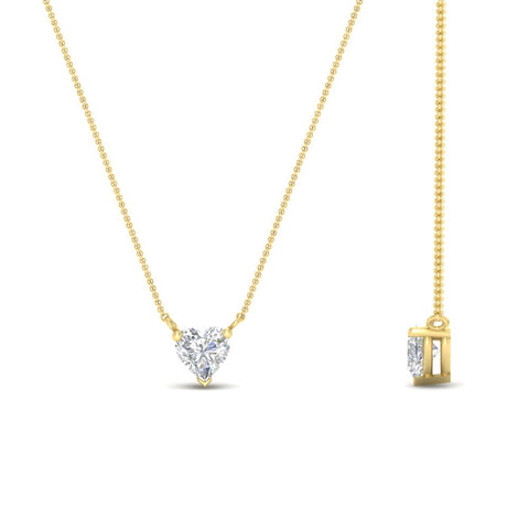 Classic Heart Solitaire Pendant