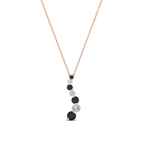 half-carat-journey-diamond-pendant-with-black-diamond-in-FDPD1704ROGBLACK-0.50CT-NL-RG