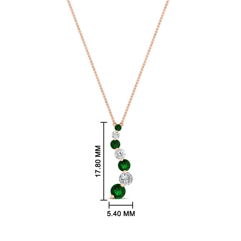 half-carat-journey-diamond-pendant-with-emerald-in-FDPD1704ROGEMGR-0.50CT-NL-RG