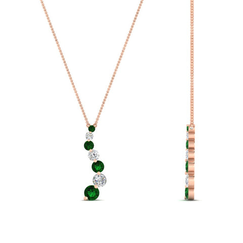 half-carat-journey-diamond-pendant-with-emerald-in-FDPD1704ROGEMGR-0.50CT-NL-RG