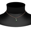 Load image into Gallery viewer, half-carat-journey-diamond-pendant-with-emerald-in-FDPD1704ROGEMGR-0.50CT-NL-RG