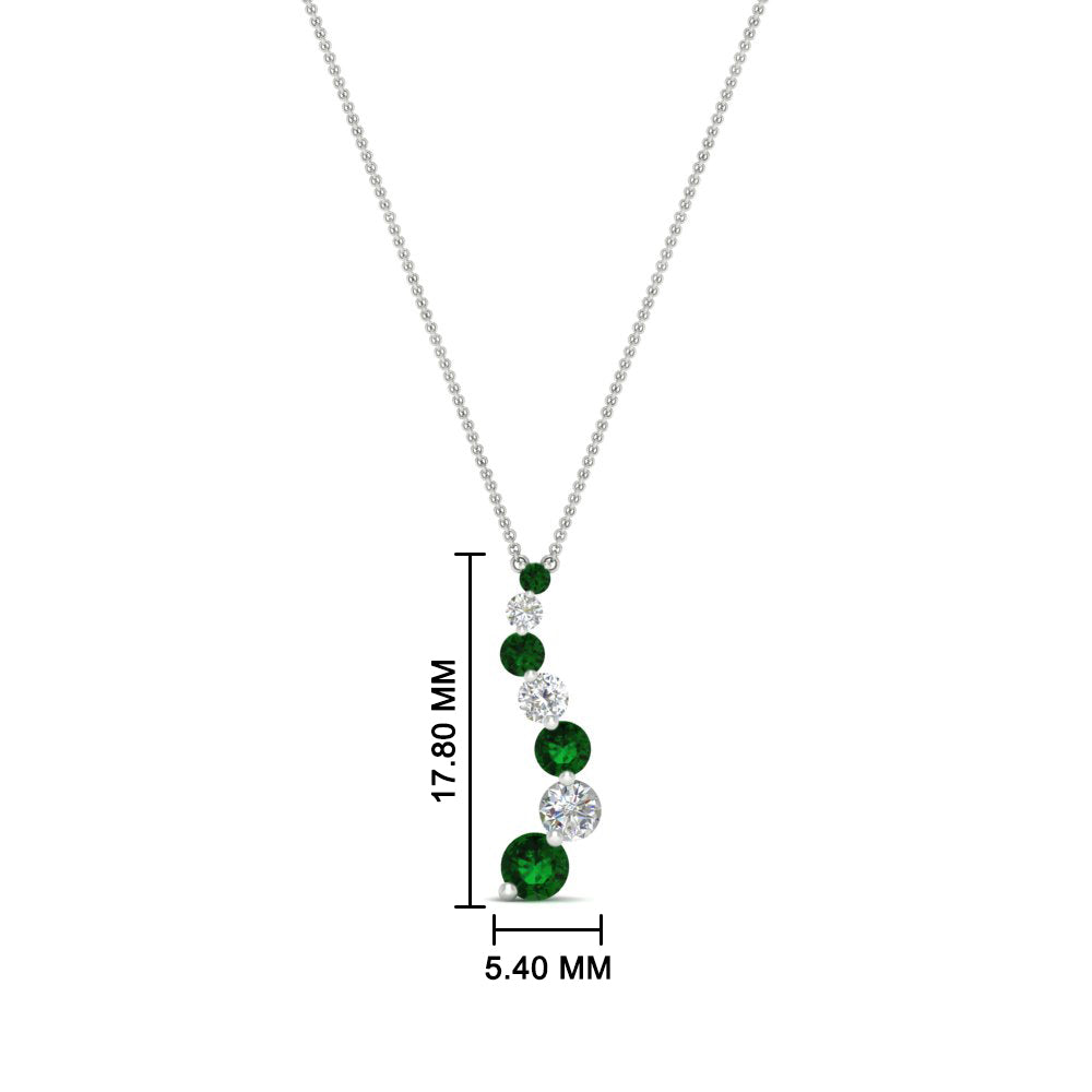 half-carat-journey-diamond-pendant-with-emerald-in-FDPD1704ROGEMGR-0.50CT-NL-WG