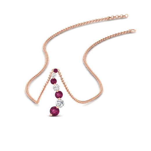 half-carat-journey-diamond-pendant-with-pink-sapphire-in-FDPD1704ROGSADRPI-0.50CT-NL-RG