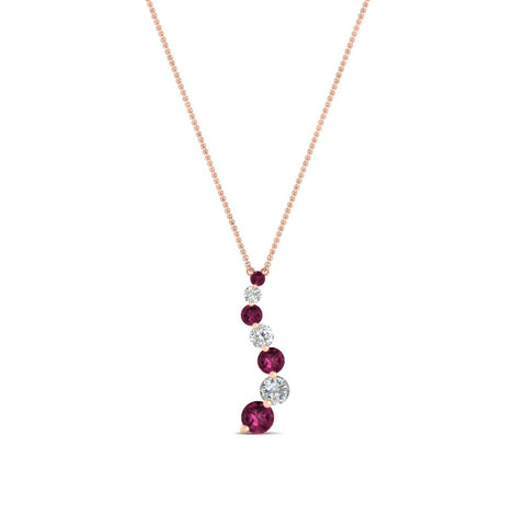 half-carat-journey-diamond-pendant-with-pink-sapphire-in-FDPD1704ROGSADRPI-0.50CT-NL-RG