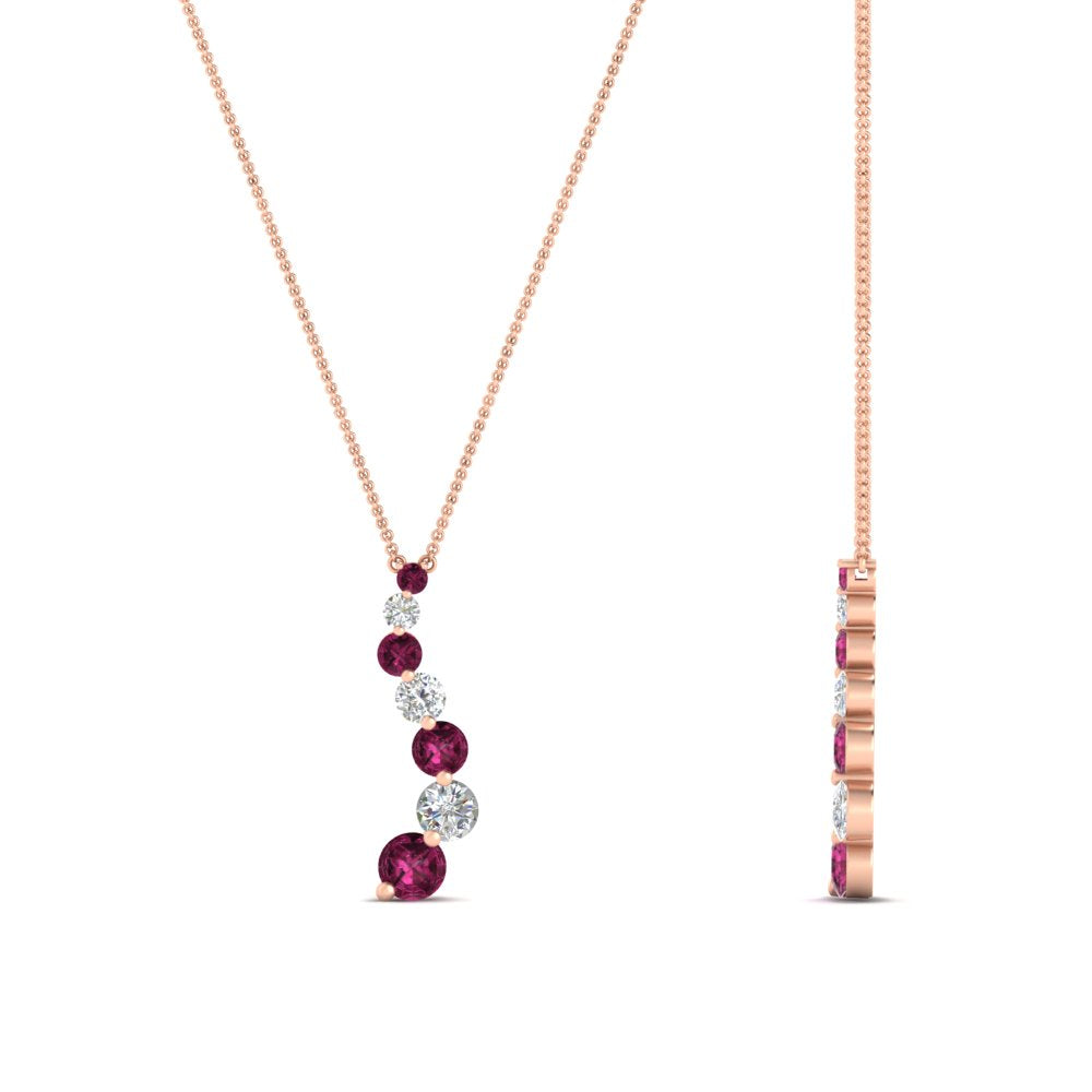 half-carat-journey-diamond-pendant-with-pink-sapphire-in-FDPD1704ROGSADRPI-0.50CT-NL-RG