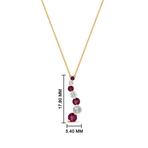half-carat-journey-diamond-pendant-with-pink-sapphire-in-FDPD1704ROGSADRPI-0.50CT-NL-YG