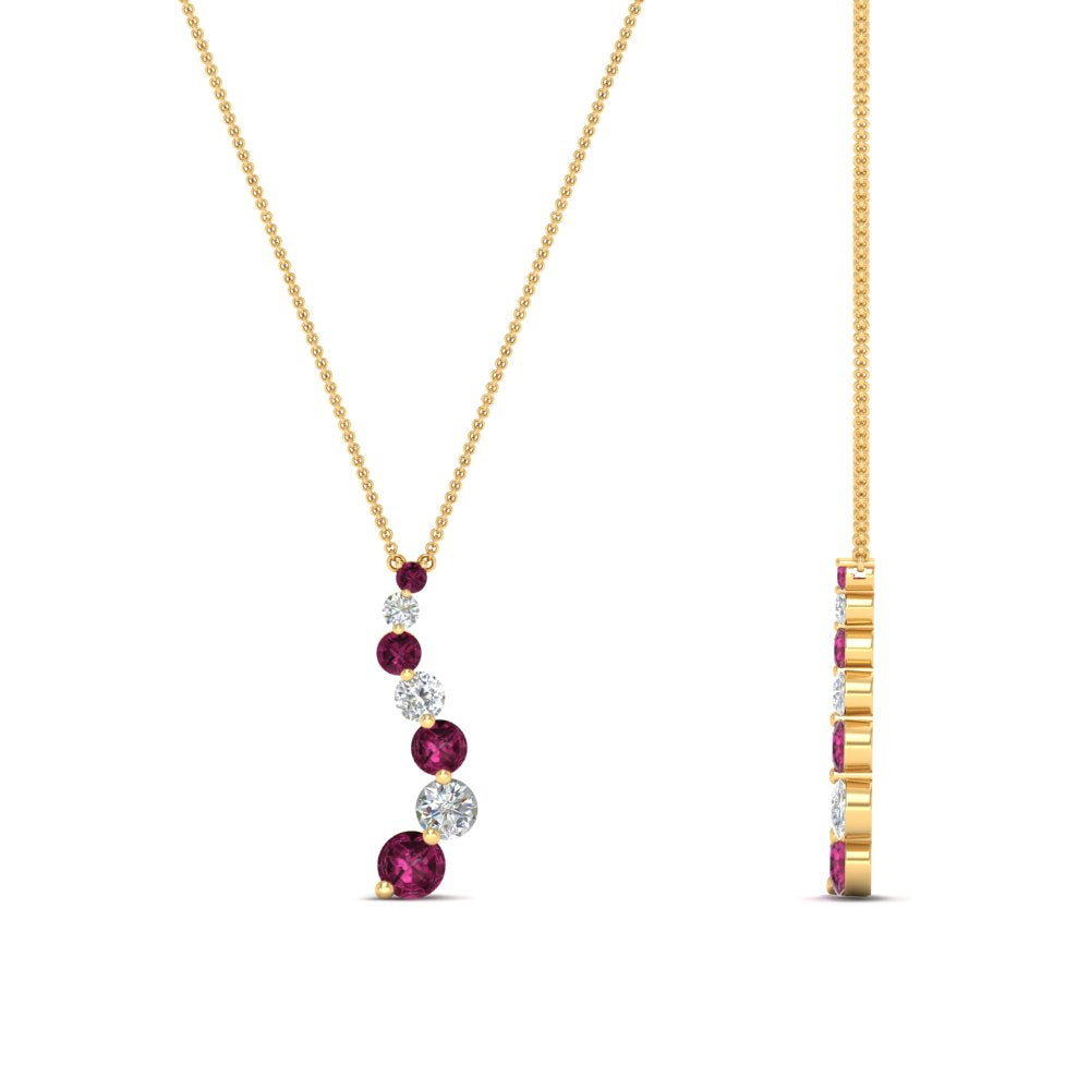 half-carat-journey-diamond-pendant-with-pink-sapphire-in-FDPD1704ROGSADRPI-0.50CT-NL-YG