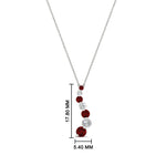 Load image into Gallery viewer, half-carat-journey-diamond-pendant-with-ruby-in-FDPD1704ROGRUDR-0.50CT-NL-WG
