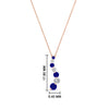 Load image into Gallery viewer, half-carat-journey-diamond-pendant-with-sapphire-in-FDPD1704ROGSABL-0.50CT-NL-RG