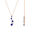 Load image into Gallery viewer, half-carat-journey-diamond-pendant-with-sapphire-in-FDPD1704ROGSABL-0.50CT-NL-RG