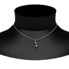 Load image into Gallery viewer, half-carat-journey-diamond-pendant-with-sapphire-in-FDPD1704ROGSABL-0.50CT-NL-RG