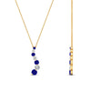 Load image into Gallery viewer, half-carat-journey-diamond-pendant-with-sapphire-in-FDPD1704ROGSABL-0.50CT-NL-YG