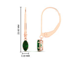 Load image into Gallery viewer, half-carat-marquise-lever-back-emerald-earrings-in-rose-gold-FDEAR11236MQGEMGR-0.50CT-NL-RG.jpg
