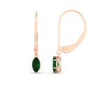 Load image into Gallery viewer, half-carat-marquise-lever-back-emerald-earrings-in-rose-gold-FDEAR11236MQGEMGR-0.50CT-NL-RG.jpg
