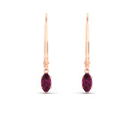 Load image into Gallery viewer, half-carat-marquise-lever-back-pink-sapphire-earrings-in-rose-gold-FDEAR11236MQGSADRPI-0.50CT-NL-RG.jpg
