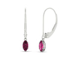 Load image into Gallery viewer, half-carat-marquise-lever-back-pink-sapphire-earrings-in-white-gold-FDEAR11236MQGSADRPI-0.50CT-NL-WG.jpg
