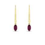 Load image into Gallery viewer, half-carat-marquise-lever-back-pink-sapphire-earrings-in-yellow-gold-FDEAR11236MQGSADRPI-0.50CT-NL-YG.jpg
