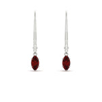 Load image into Gallery viewer, half-carat-marquise-lever-back-ruby-earrings-in-white-gold-FDEAR11236MQGRUDR-0.50CT-NL-WG.jpg
