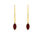 Load image into Gallery viewer, half-carat-marquise-lever-back-ruby-earrings-in-yellow-gold-FDEAR11236MQGRUDR-0.50CT-NL-YG.jpg
