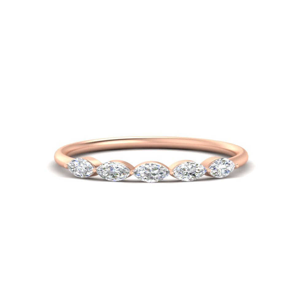 half-carat-marquise-stacking-diamond-band-in-rose-gold-FD9346MQBANGLE3-0.50CT-NL-RG
