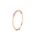 Load image into Gallery viewer, half-carat-marquise-stacking-diamond-band-in-rose-gold-FD9346MQBANGLE3-0.50CT-NL-RG
