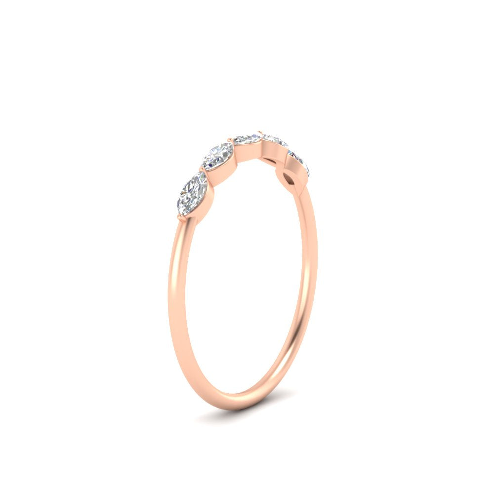 half-carat-marquise-stacking-diamond-band-in-rose-gold-FD9346MQBANGLE3-0.50CT-NL-RG