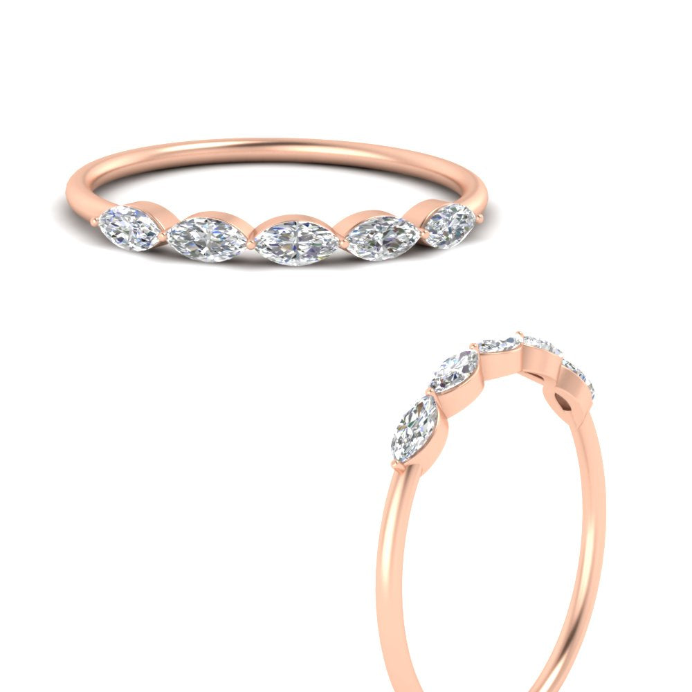 half-carat-marquise-stacking-diamond-band-in-rose-gold-FD9346MQBANGLE3-0.50CT-NL-RG