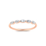 Load image into Gallery viewer, half-carat-marquise-stacking-diamond-band-in-rose-gold-FD9346MQBANGLE3-0.50CT-NL-RG
