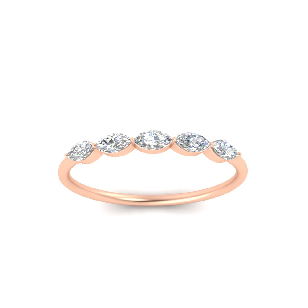 half-carat-marquise-stacking-diamond-band-in-rose-gold-FD9346MQBANGLE3-0.50CT-NL-RG
