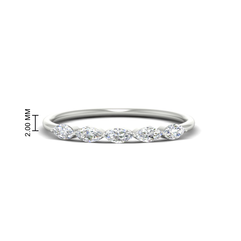 half-carat-marquise-stacking-diamond-band-in-white-gold-FD9346MQBANGLE3-0.50CT-NL-WG