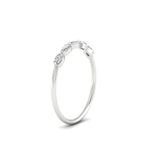 Load image into Gallery viewer, half-carat-marquise-stacking-diamond-band-in-white-gold-FD9346MQBANGLE3-0.50CT-NL-WG
