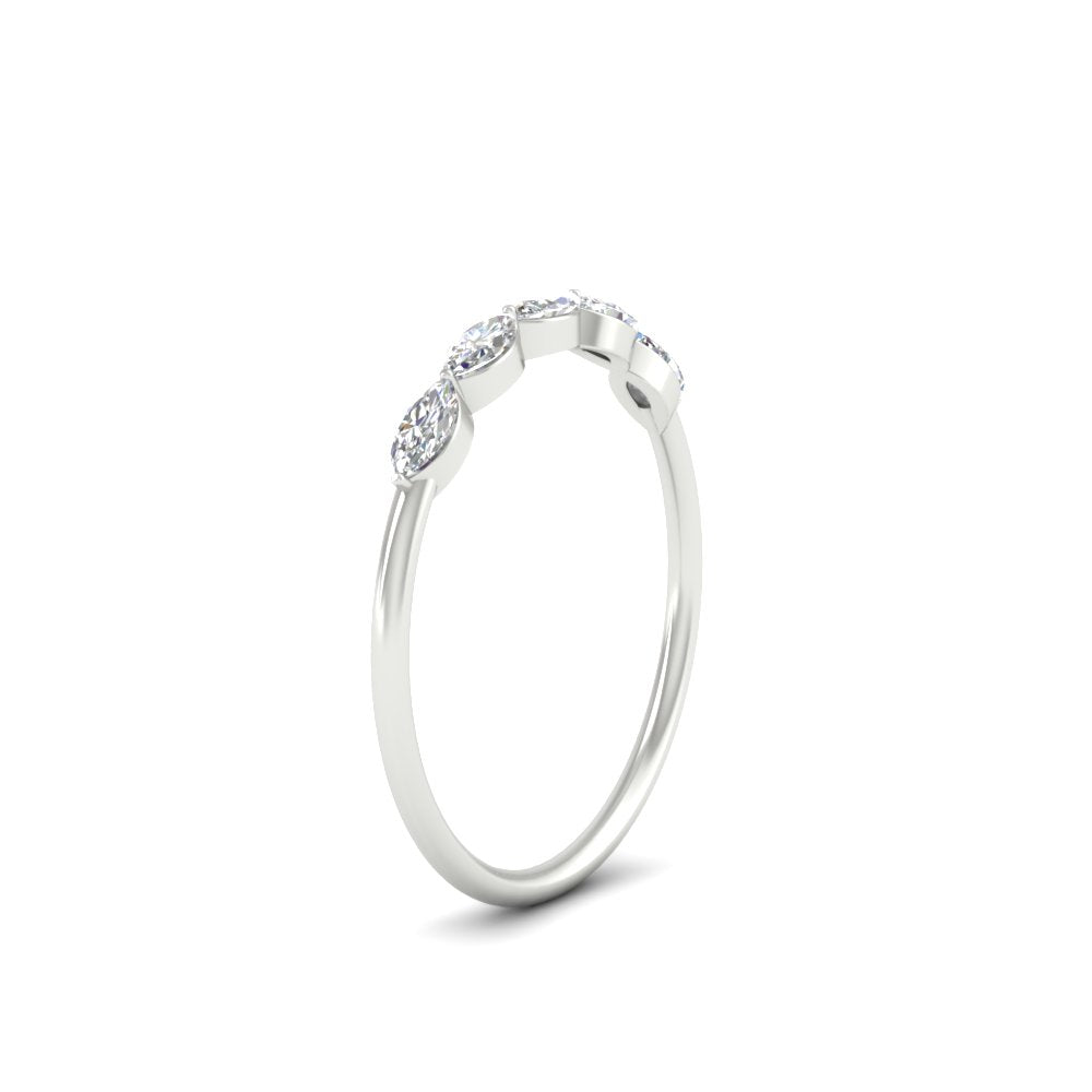 half-carat-marquise-stacking-diamond-band-in-white-gold-FD9346MQBANGLE3-0.50CT-NL-WG