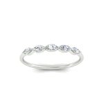 Load image into Gallery viewer, half-carat-marquise-stacking-diamond-band-in-white-gold-FD9346MQBANGLE3-0.50CT-NL-WG
