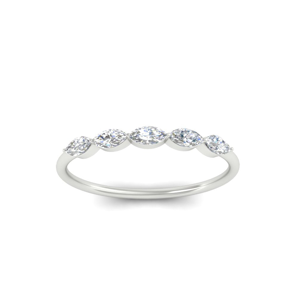 half-carat-marquise-stacking-diamond-band-in-white-gold-FD9346MQBANGLE3-0.50CT-NL-WG