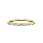 Load image into Gallery viewer, half-carat-marquise-stacking-diamond-band-in-yellow-gold-FD9346MQBANGLE3-0.50CT-NL-YG
