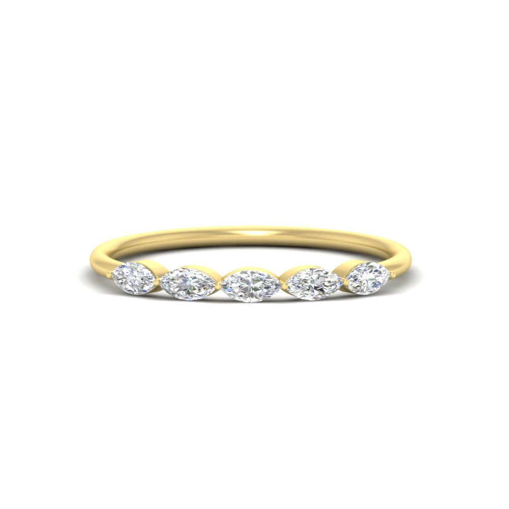 half-carat-marquise-stacking-diamond-band-in-yellow-gold-FD9346MQBANGLE3-0.50CT-NL-YG