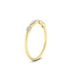 Load image into Gallery viewer, half-carat-marquise-stacking-diamond-band-in-yellow-gold-FD9346MQBANGLE3-0.50CT-NL-YG

