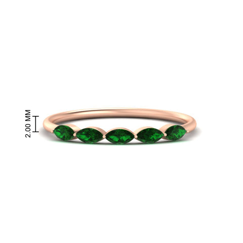 half-carat-marquise-stacking-emerald-band-in-rose-gold-FD9346MQBGEMGRANGLE3-0.50CT-NL-RG