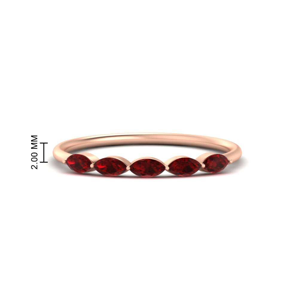 half-carat-marquise-stacking-ruby-band-in-rose-gold-FD9346MQBGRUDRANGLE3-0.50CT-NL-RG