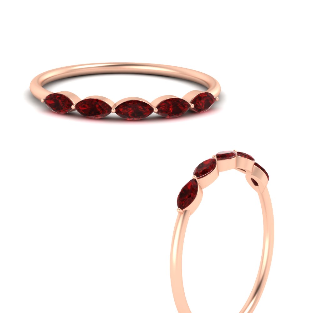 half-carat-marquise-stacking-ruby-band-in-rose-gold-FD9346MQBGRUDRANGLE3-0.50CT-NL-RG