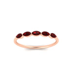 Load image into Gallery viewer, half-carat-marquise-stacking-ruby-band-in-rose-gold-FD9346MQBGRUDRANGLE3-0.50CT-NL-RG

