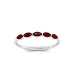 Load image into Gallery viewer, half-carat-marquise-stacking-ruby-band-in-white-gold-FD9346MQBGRUDRANGLE3-0.50CT-NL-WG
